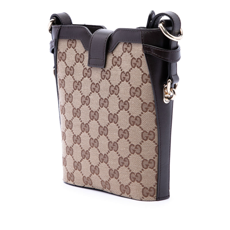 Mini GG Canvas Web Bucket Bag - Image 2