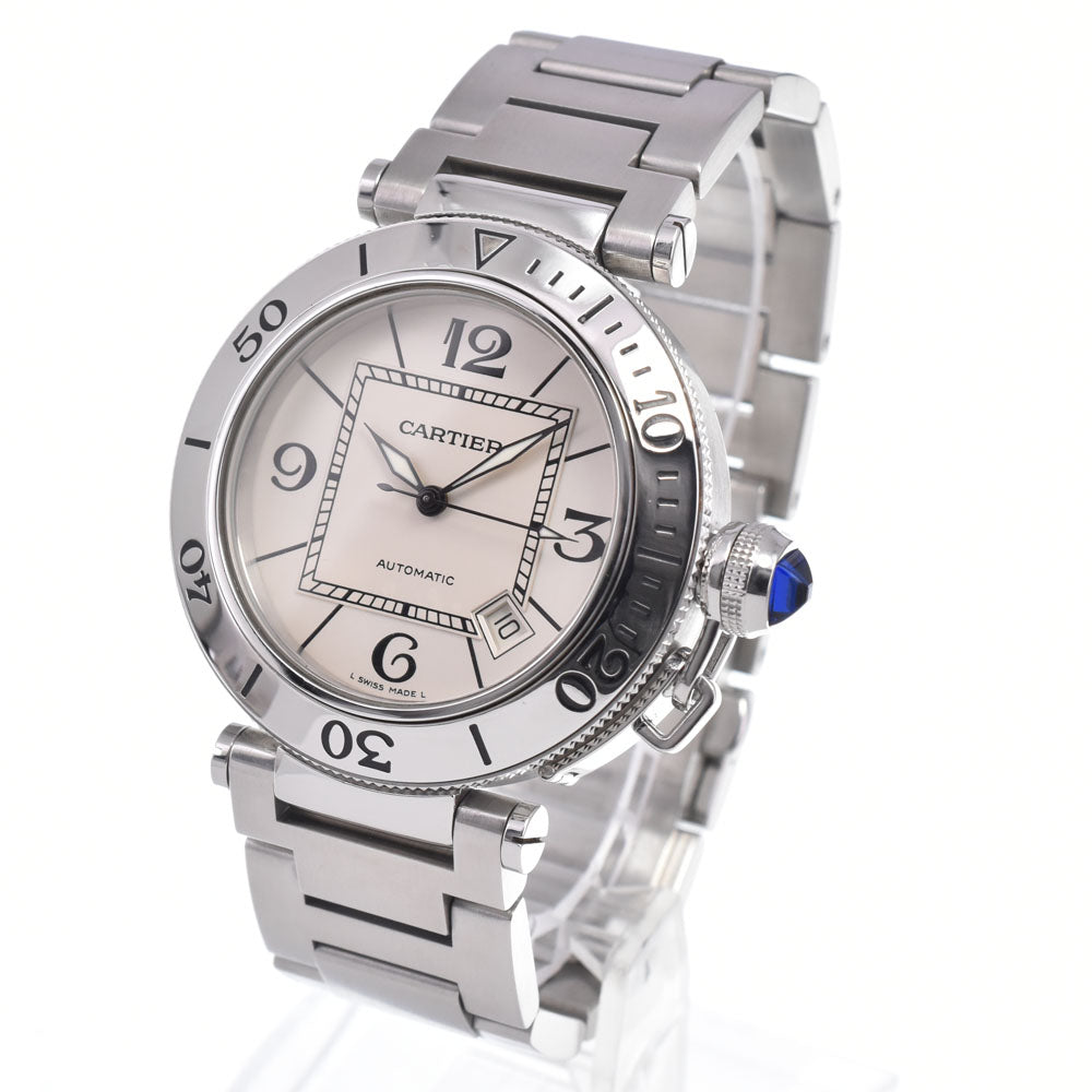 Cartier Pasha Seatimer Quartz Stainless Steel And Rubber Watches
