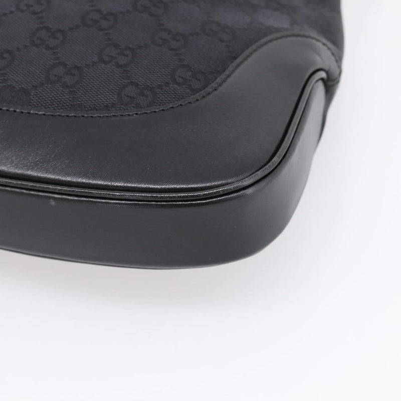 Gucci Jackie O Hobo Gg Canvas With Leather Black