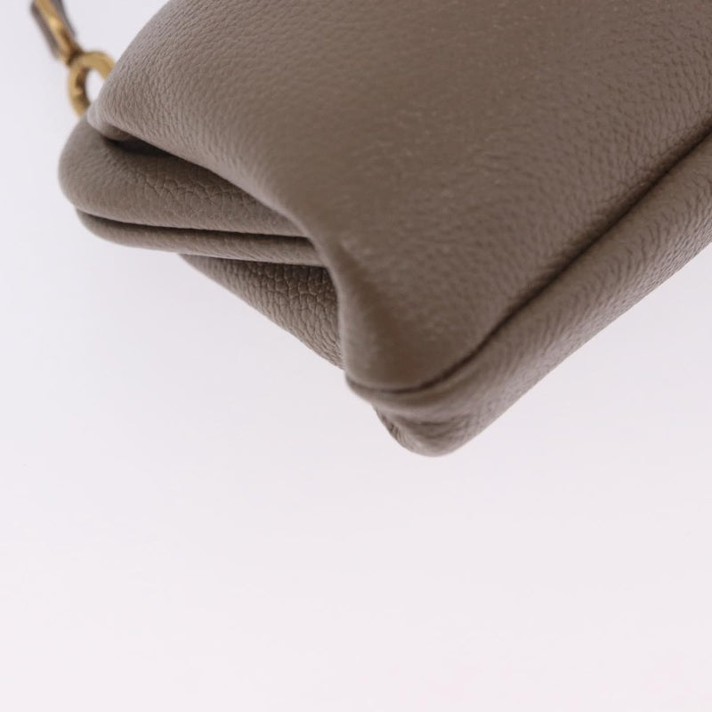 Balenciaga Cloud Clutch Leather Beige