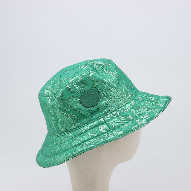 Gucci Reversible Bucket Hat Multicolor Gg Canvas Green Cotton