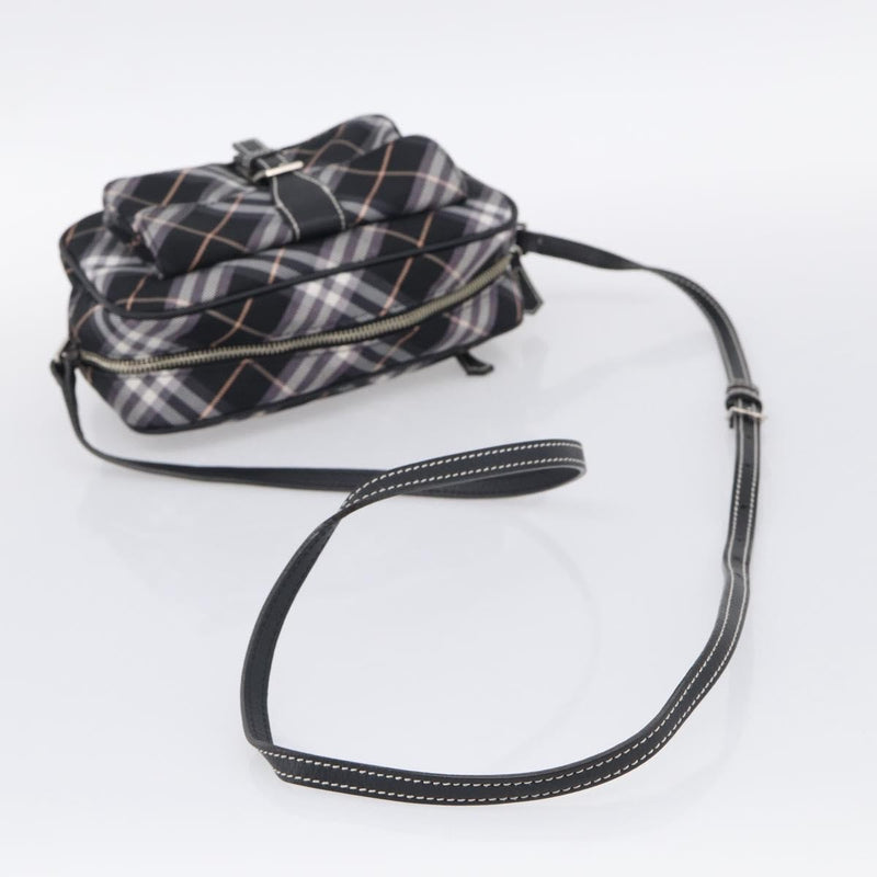 Burberry Nova Check Blue Label Nylon Black Bag
