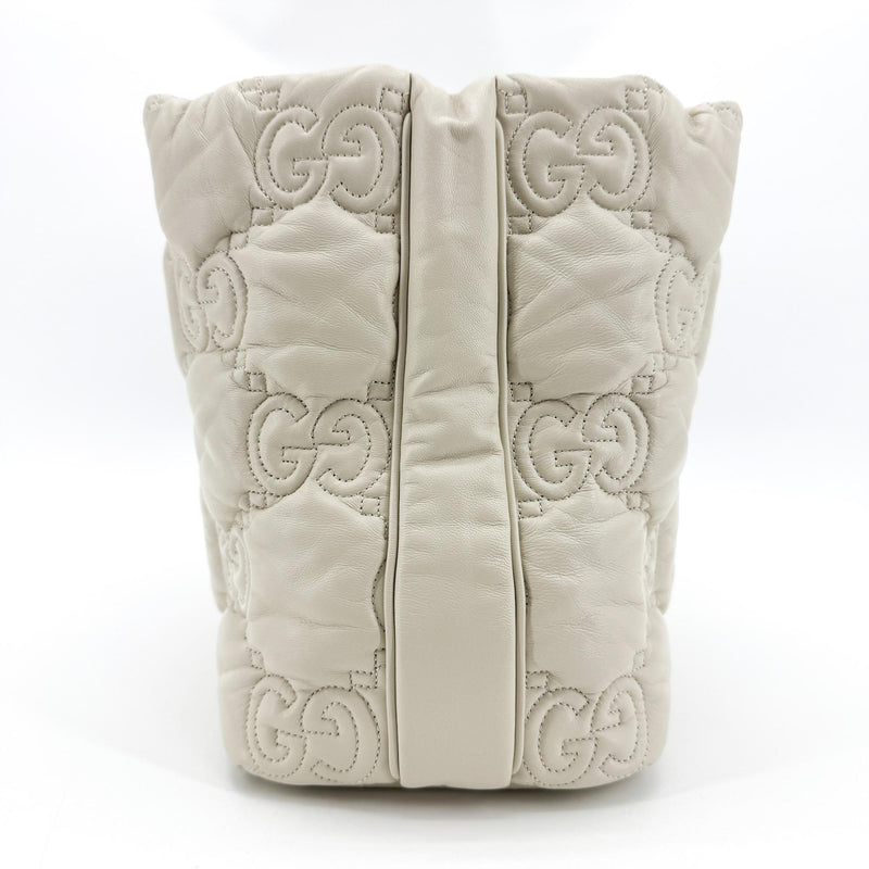 Gucci Gg Marmont Matelassé Leather White Bag