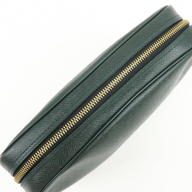 Louis Vuitton Toiletry Pouch Taiga Leather Green