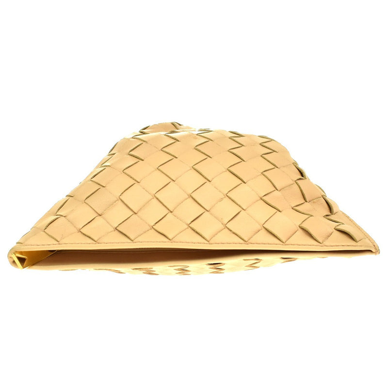 Bottega Veneta Bv Twist Intrecciato Nappa Beige Leather Bag