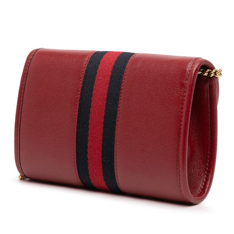 Mini Leather Rajah Web Chain Crossbody - Image 2
