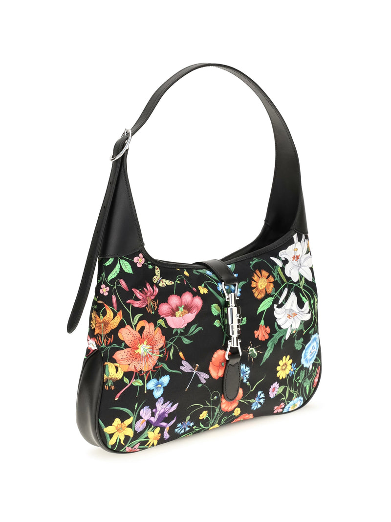 Gucci Jackie 1961 Shoulder Bag — Black Nylon