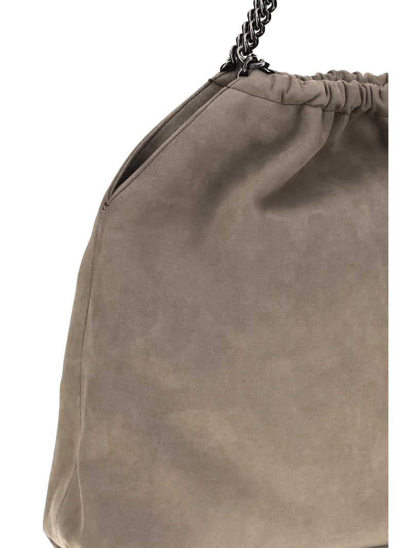 Stella Mccartney Falabella Mini Shoulder Bag — Gray Polyester