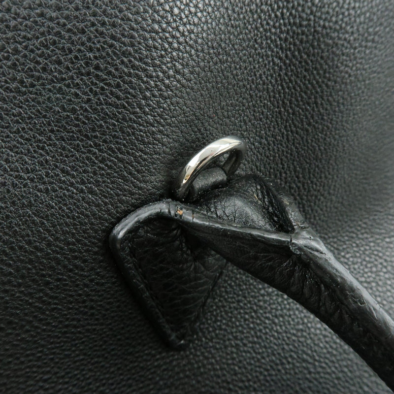 Louis Vuitton Soft Lockit Leather Black Bag