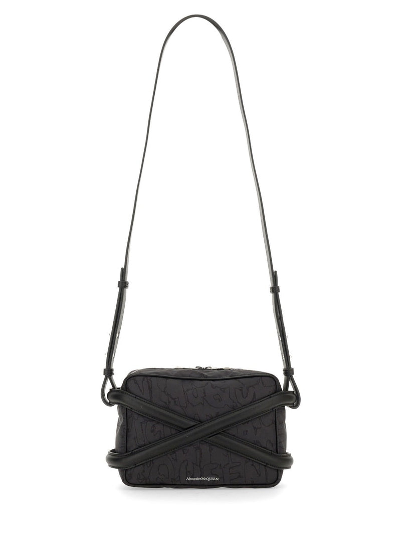 Alexander Mcqueen Polyester Camera Harness Shoulder Bag — Black