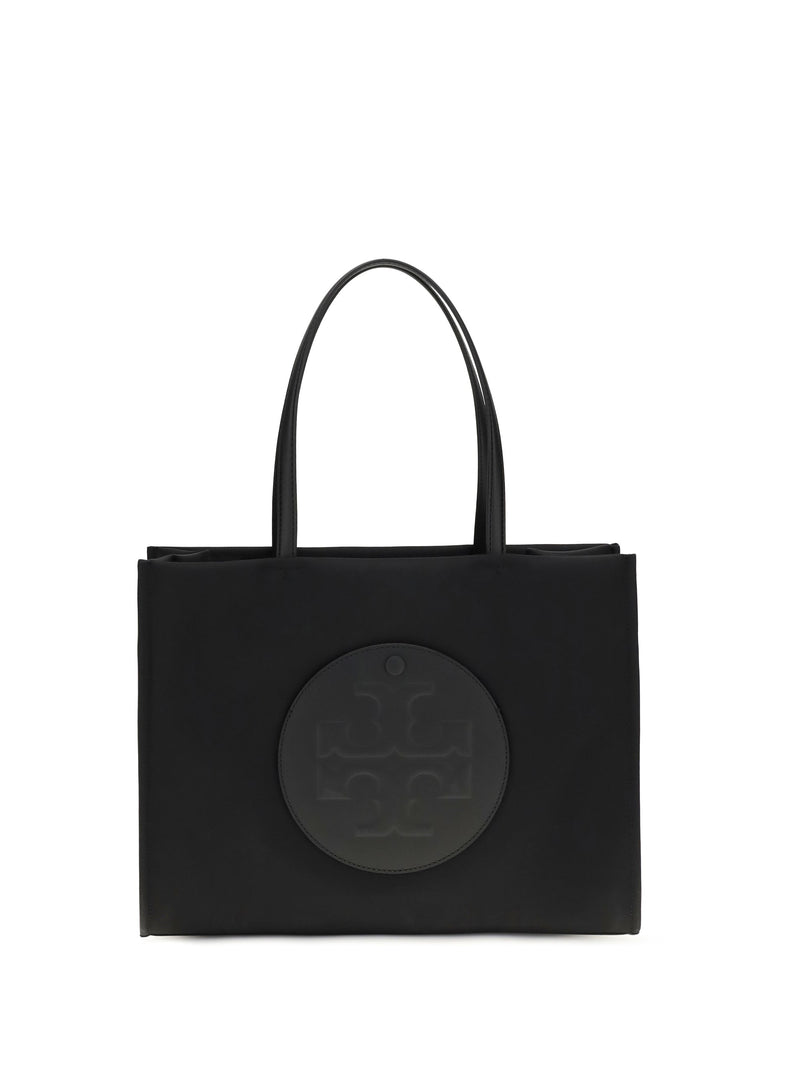 Tory Burch Ella Tote Bag — Black Polyamide