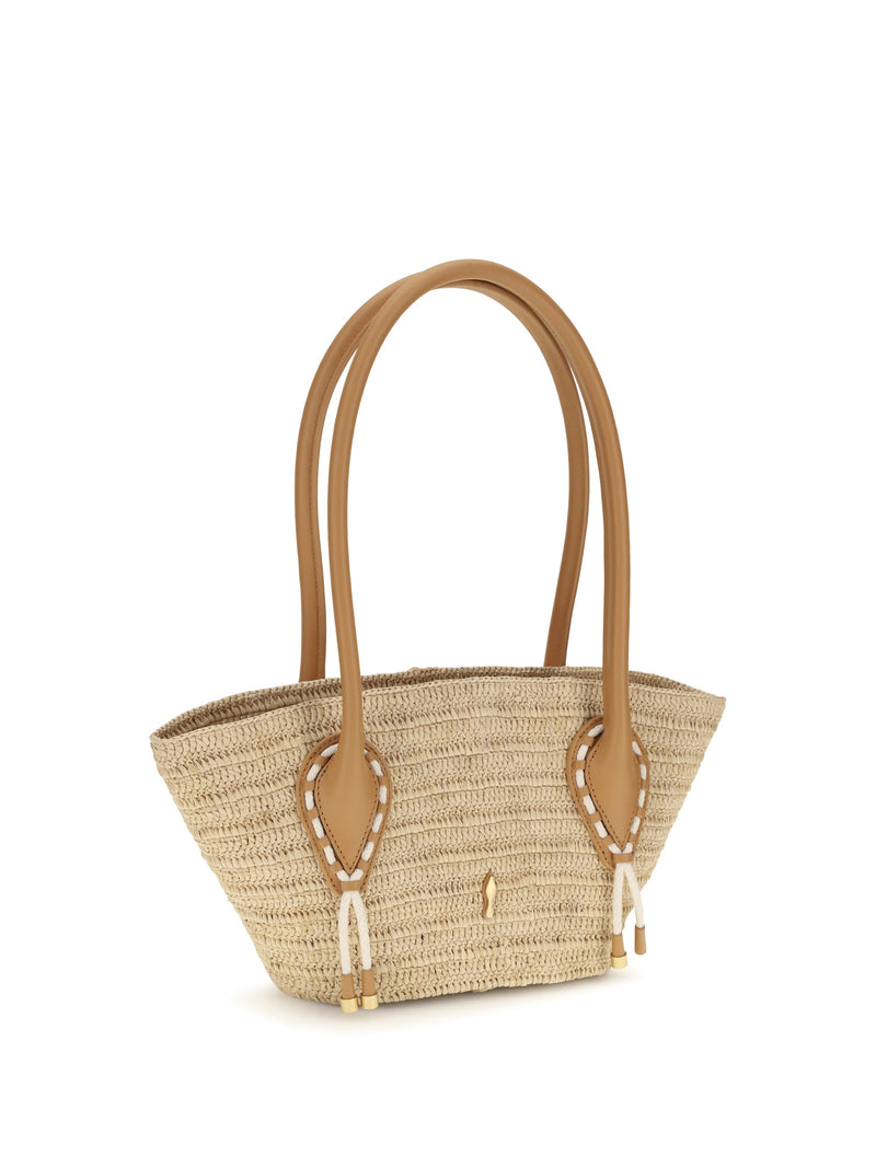 Christian Louboutin Shoulder Bag — Beige Raffia