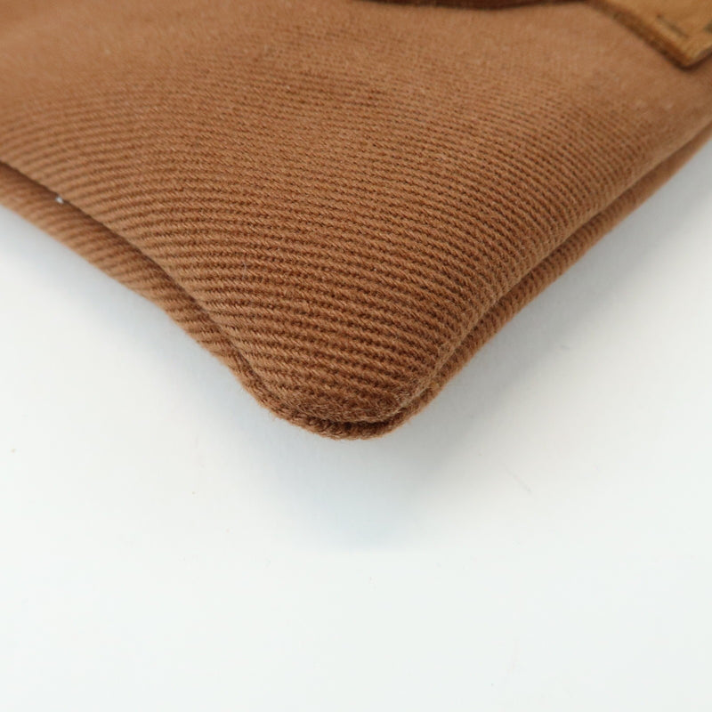 Saint Laurent Kahara Cassandra Canvas Brown Bag