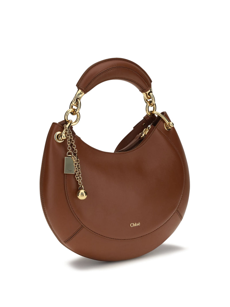 Chloé Marcie Shoulder Bag — Brown Calf Leather