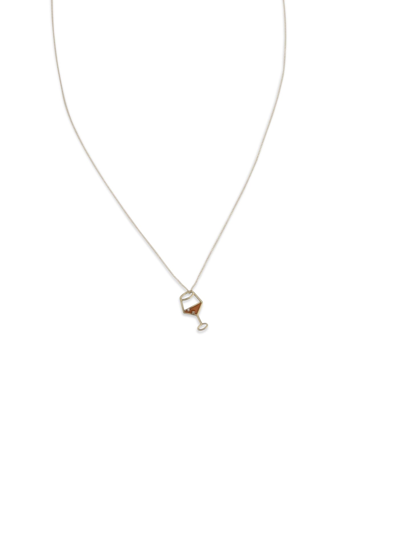 Aliita Spritz Brillante Necklace — Orange Enamel Necklaces