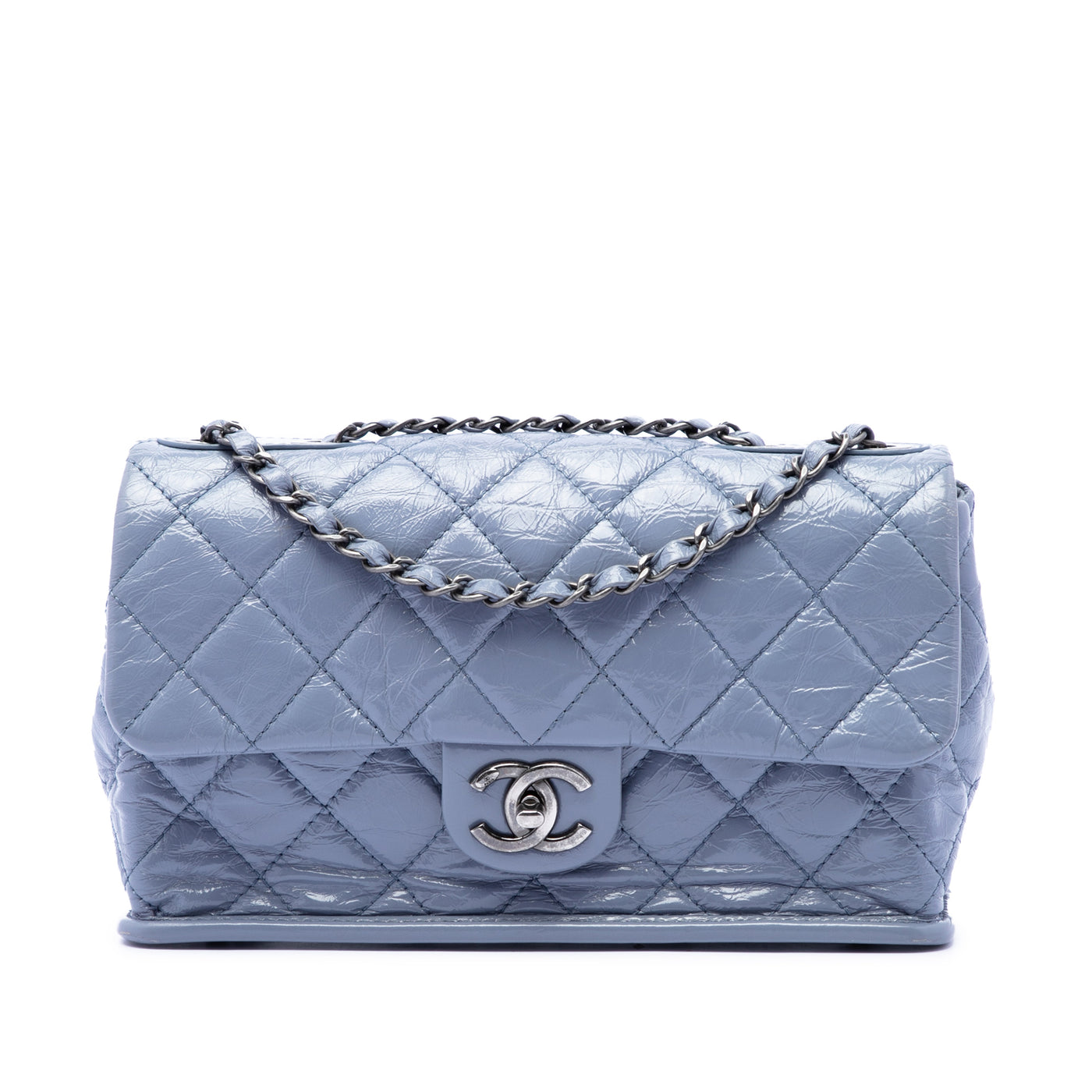 Quilted Aged Calfskin Single Flap - Image 1