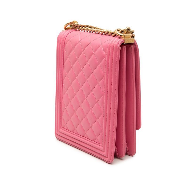 Quilted Lambskin North South Boy Flap - Image 2