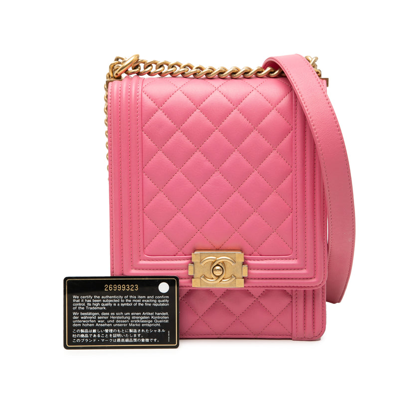 Quilted Lambskin North South Boy Flap - Image 8