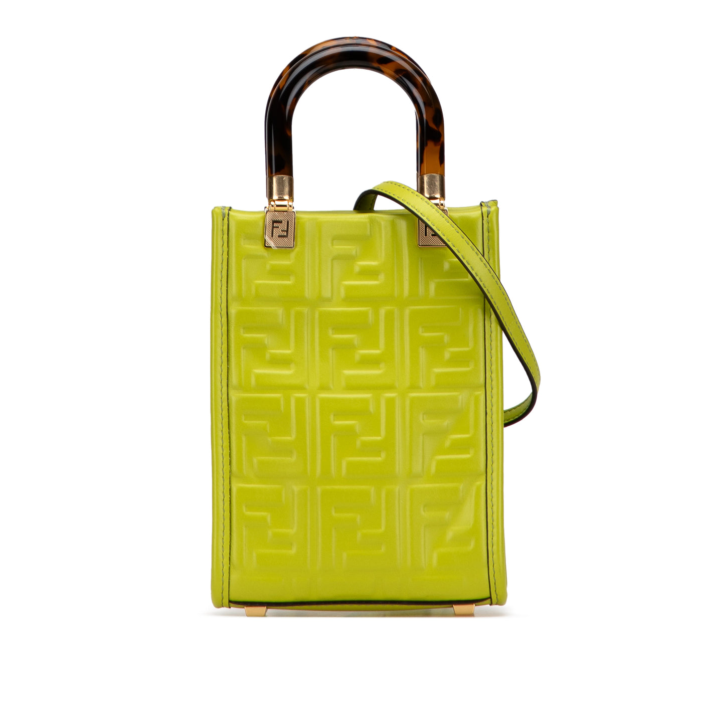 Mini Zucca Embossed Leather Sunshine Shopper Tote - Image 1