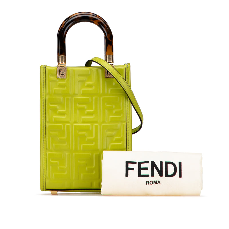 Mini Zucca Embossed Leather Sunshine Shopper Tote - Image 10