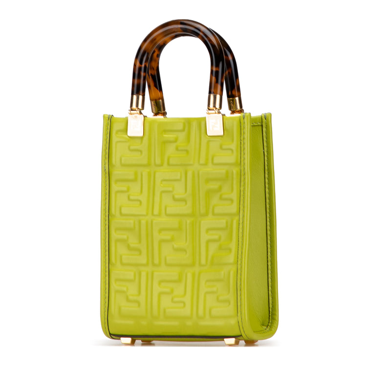 Mini Zucca Embossed Leather Sunshine Shopper Tote - Image 2