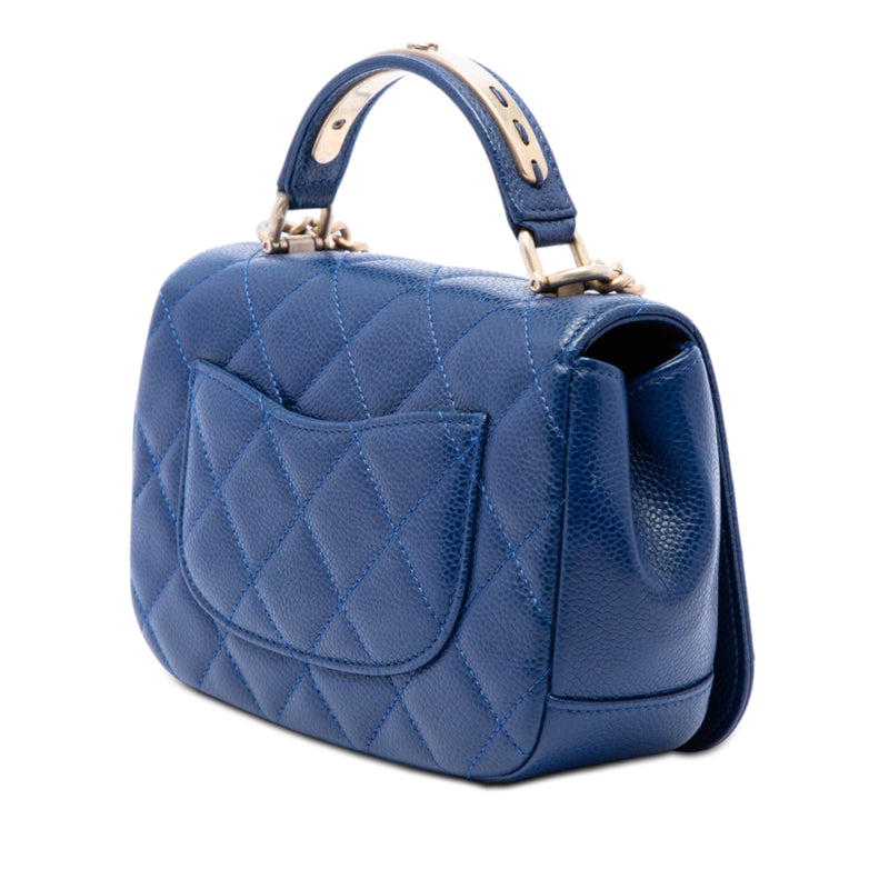 Mini Quilted Caviar Carry Around Flap - Image 2