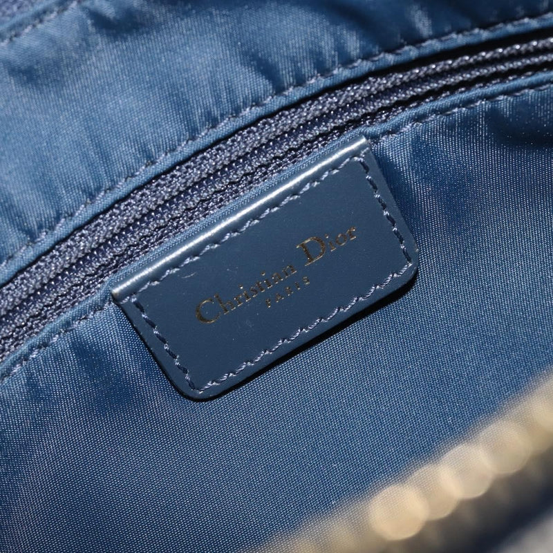 Christian Dior Saddle Messenger Oblique Canvas Navy