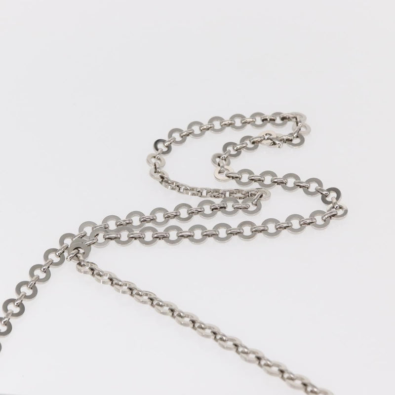 Salvatore Ferragamo Vintage Gancini Chain Leather Silver Stainless_steel Bag