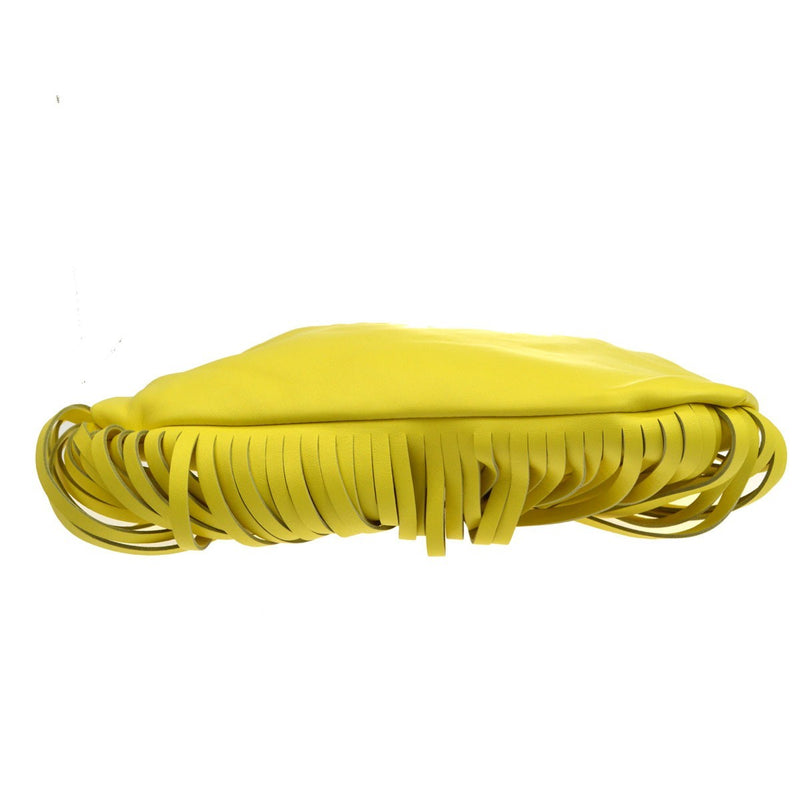 Bottega Veneta The Fringe Leather Yellow Bag