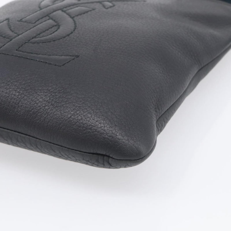 Saint Laurent Vintage Shoulder Bag Leather Black