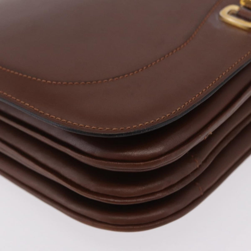 Celine Triomphe Leather Brown Bag