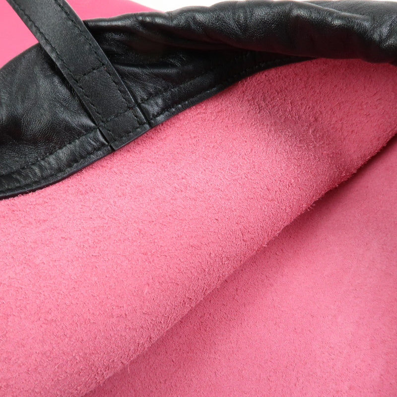 Gucci Logo Drawstring Printed Leather Pink Bag