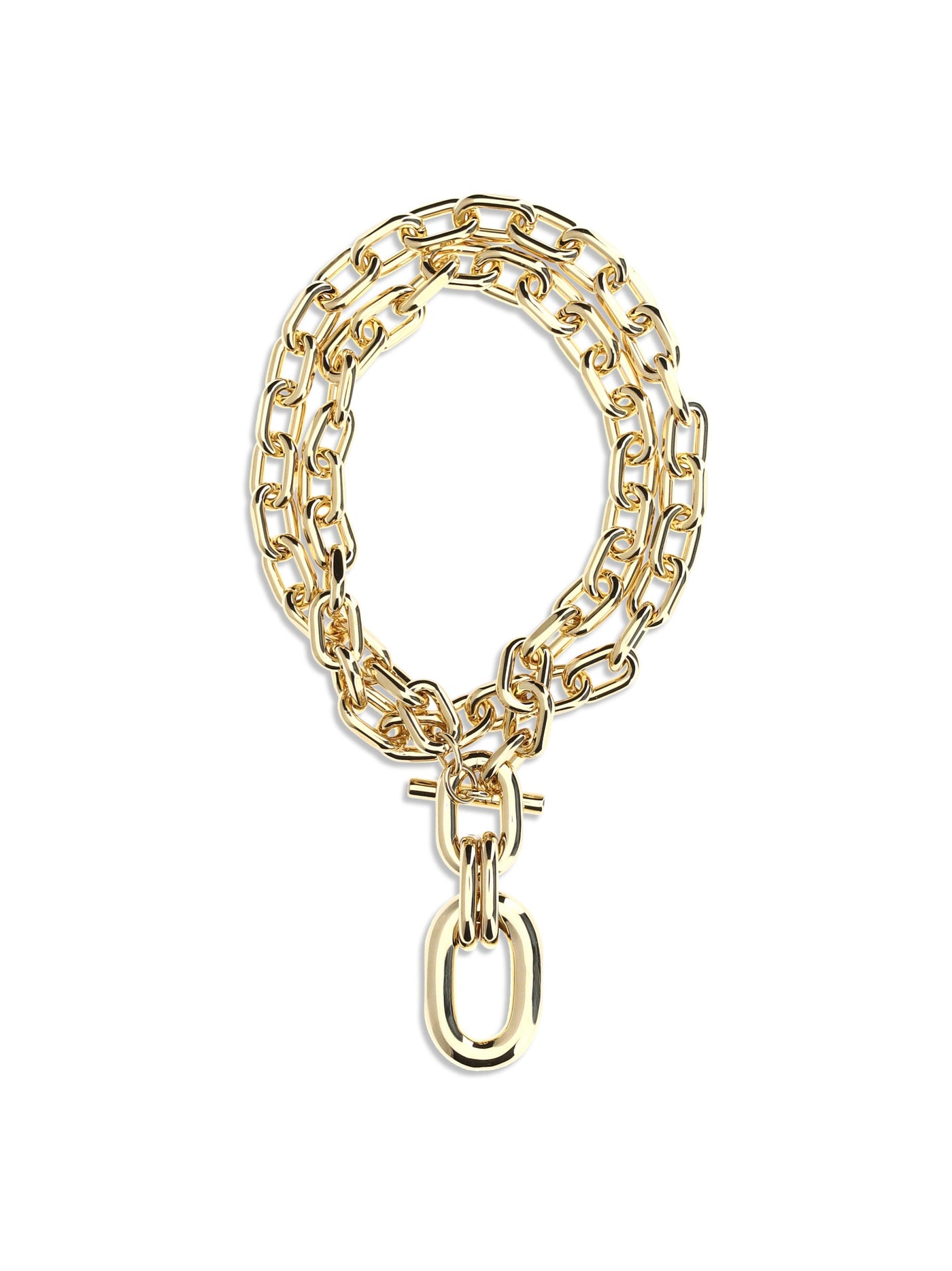 Rabanne Xl Link Necklace — Gold Brass Necklaces