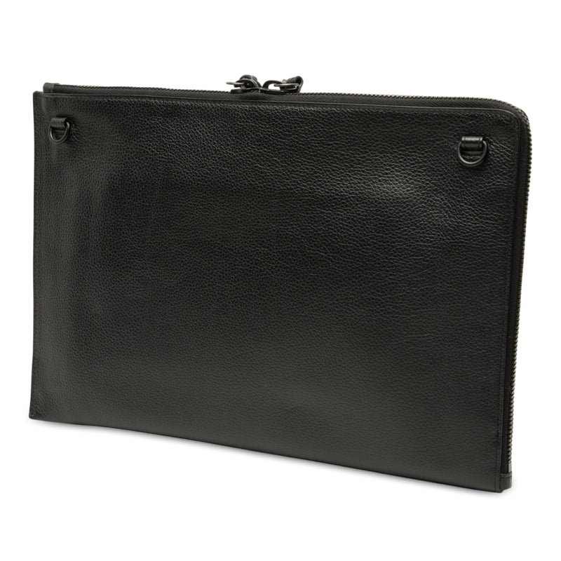 Grained Calfskin Neo Classic Compact Clutch with Strap - Image 2