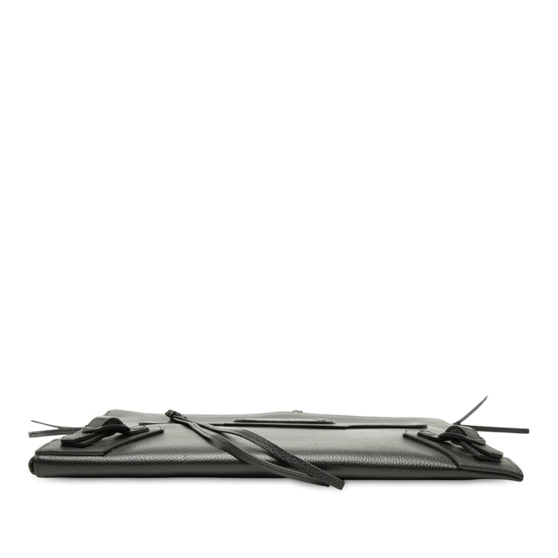 Grained Calfskin Neo Classic Compact Clutch with Strap - Image 3