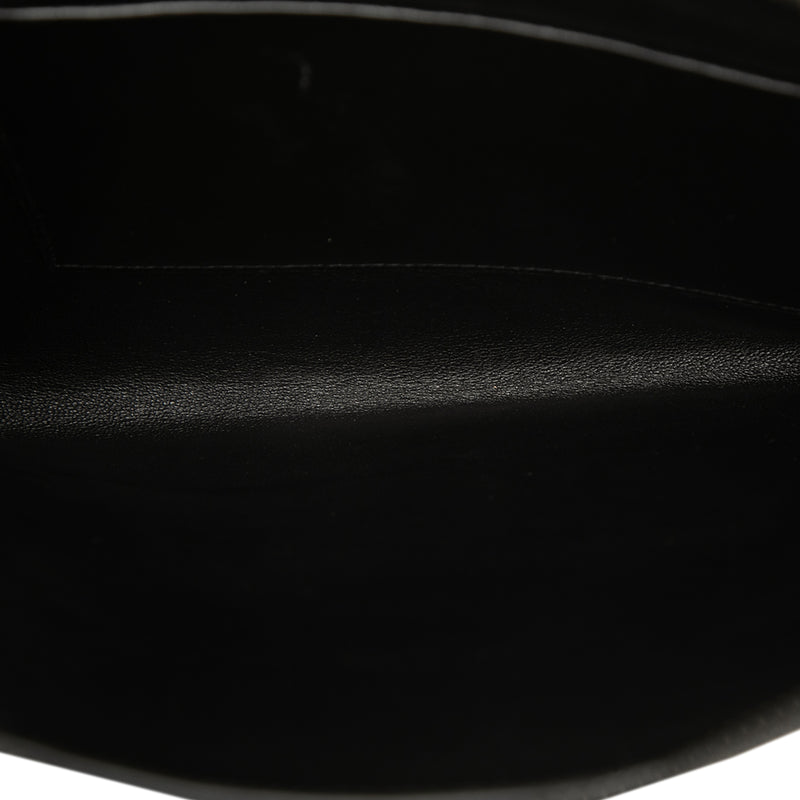 Grained Calfskin Neo Classic Compact Clutch with Strap - Image 4