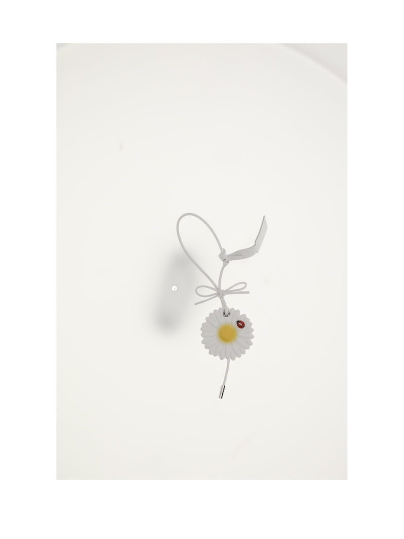 Dior Daisy Calf Leather Bag Charm — Yellow (bos Taurus)