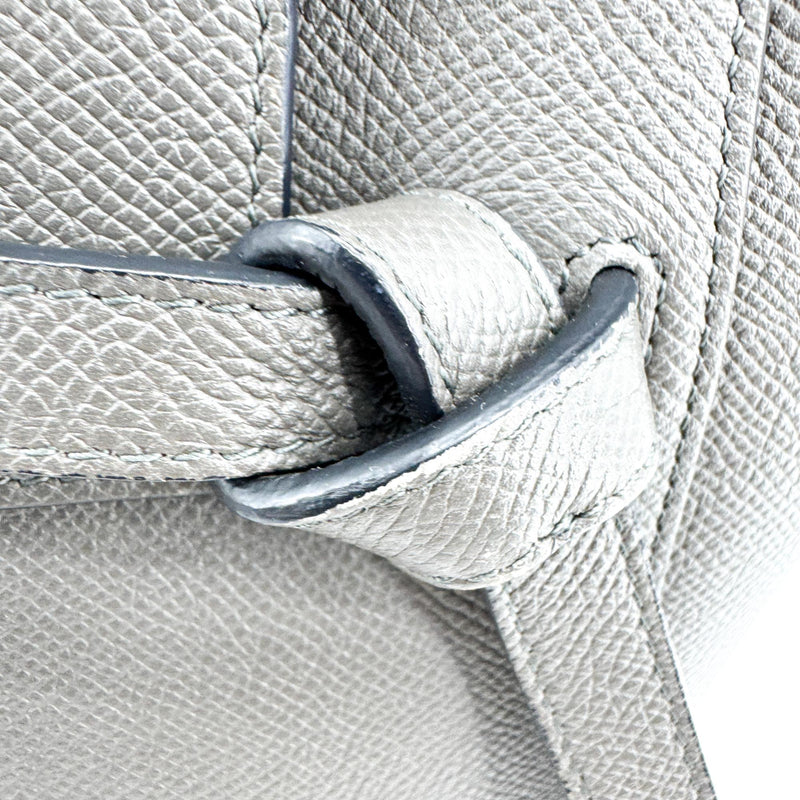 Celine Belt Calfskin Gray Leather Bag