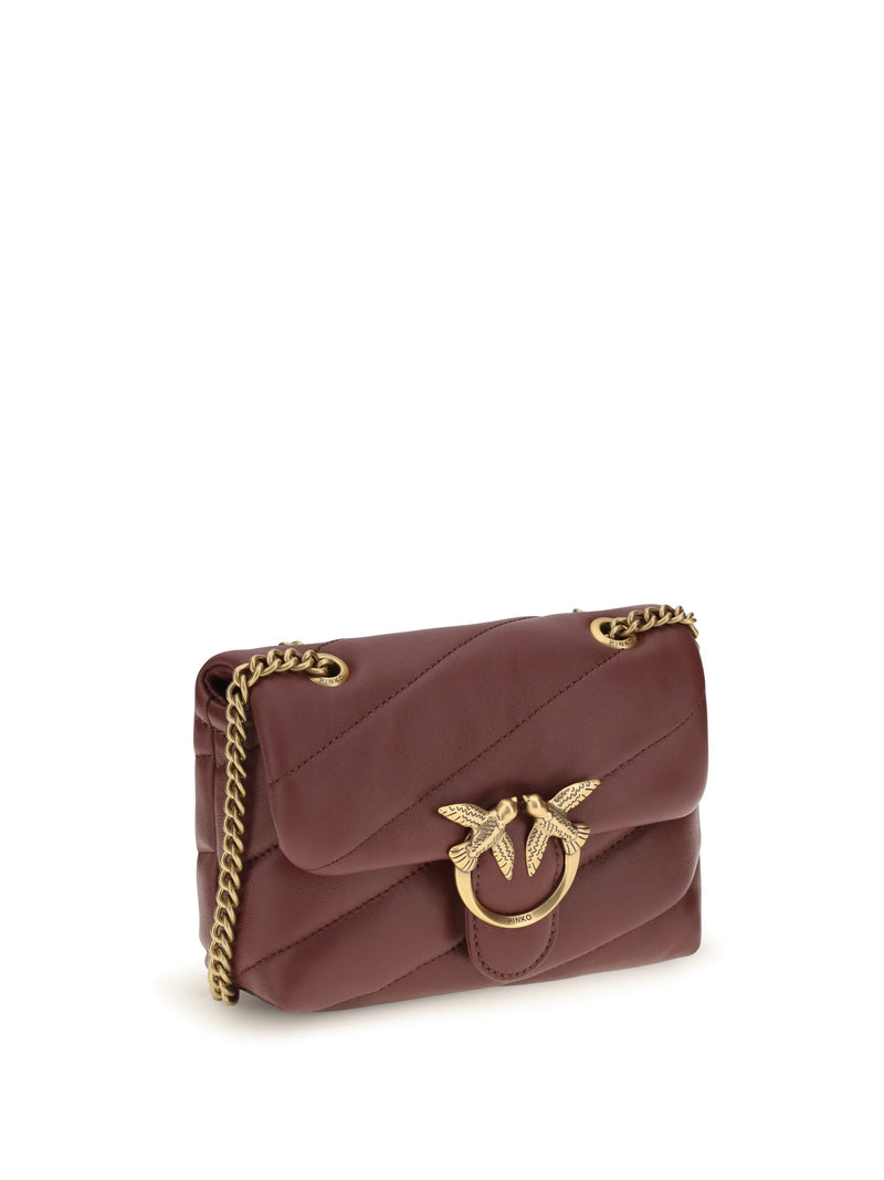 Pinko Shoulder Bag — Red Calf Leather