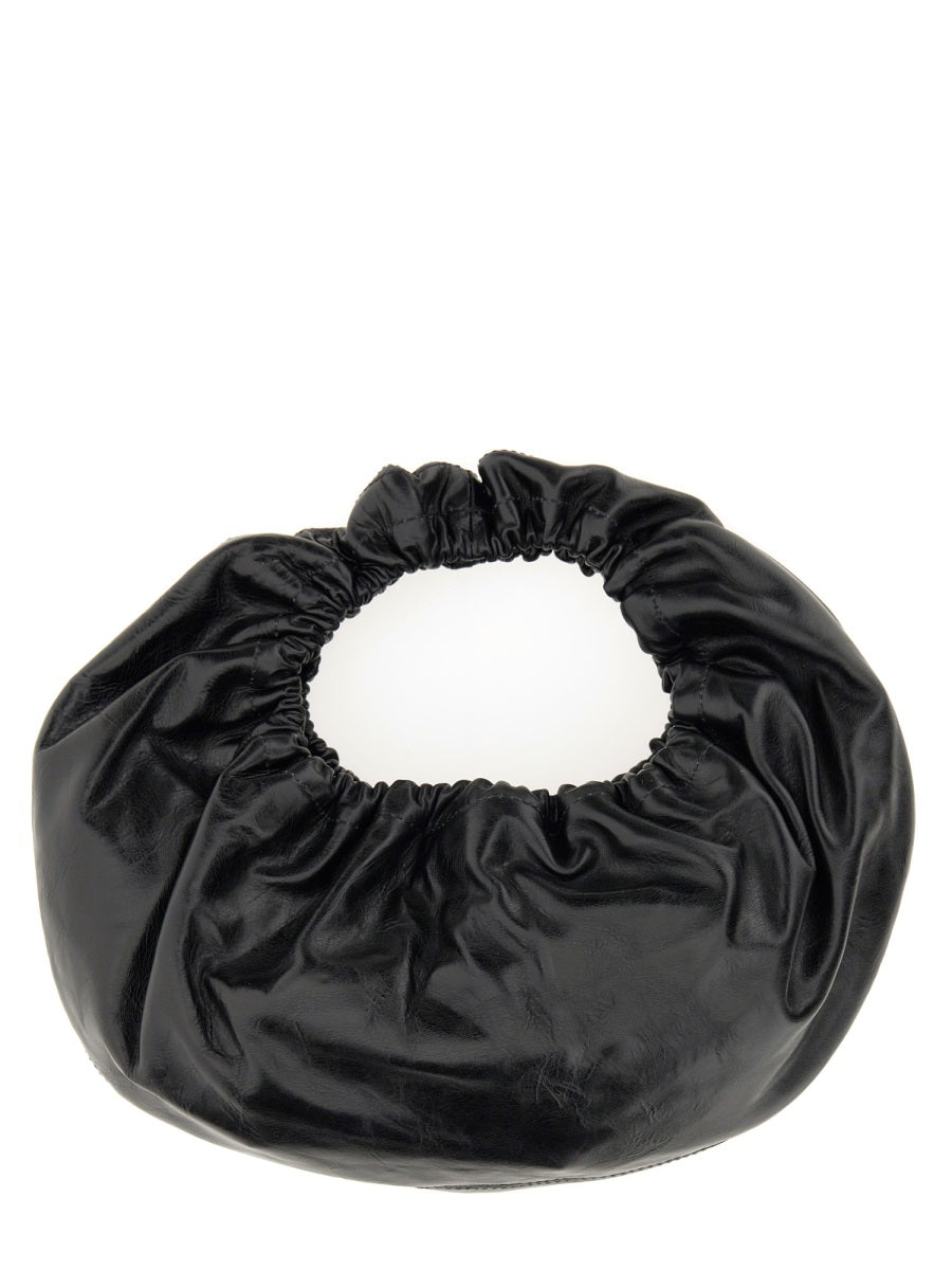 Alexander Wang Crescent Shoulder Bag — Black Cow Leather