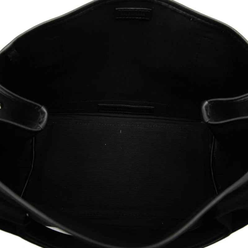 Canvas Navy Cabas Tote S - Image 4