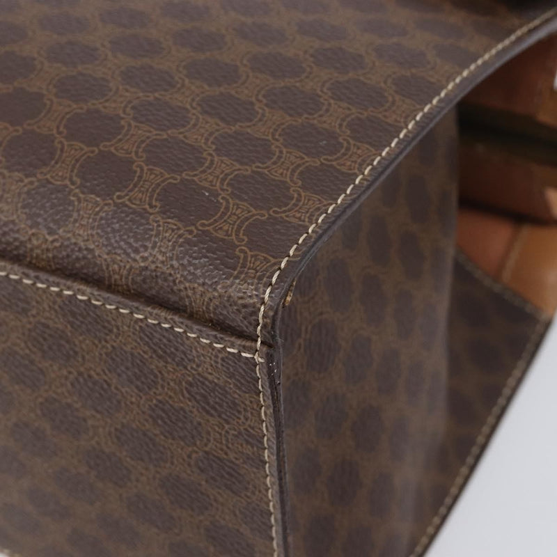 Celine Handbag Canvas Brown Bag