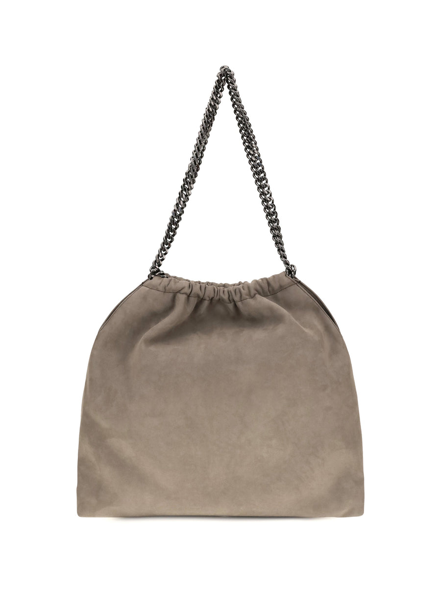 Stella Mccartney Falabella Mini Shoulder Bag — Gray Polyester