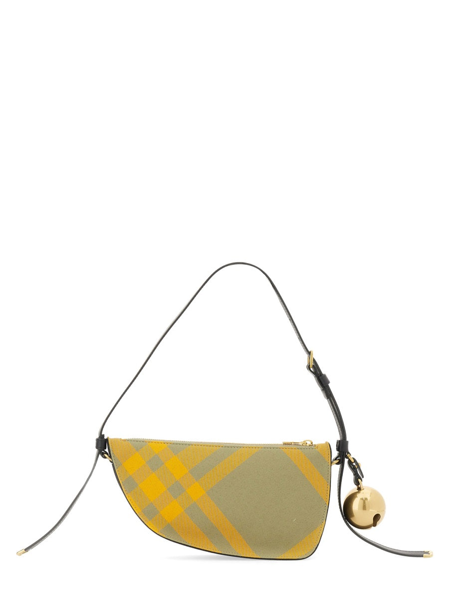 Burberry Mini Shield Shoulder Bag — Multicolor Polyester