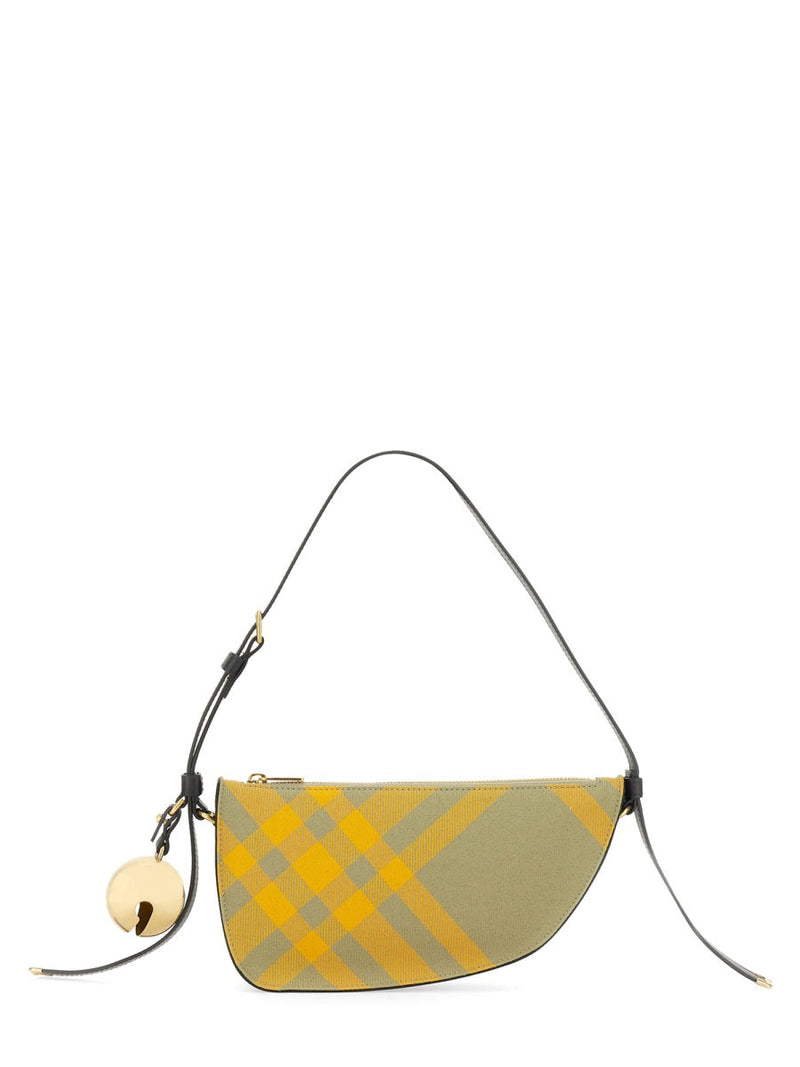 Burberry Mini Shield Shoulder Bag — Multicolor Polyester