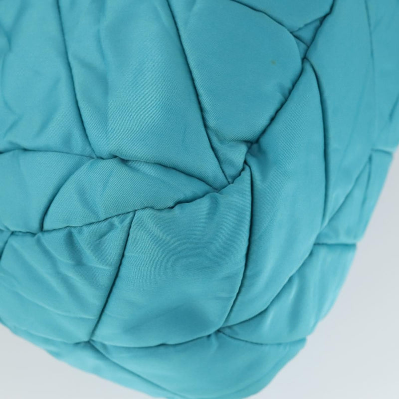 Prada Zip Hobo Chevron Tessuto Blue Nylon