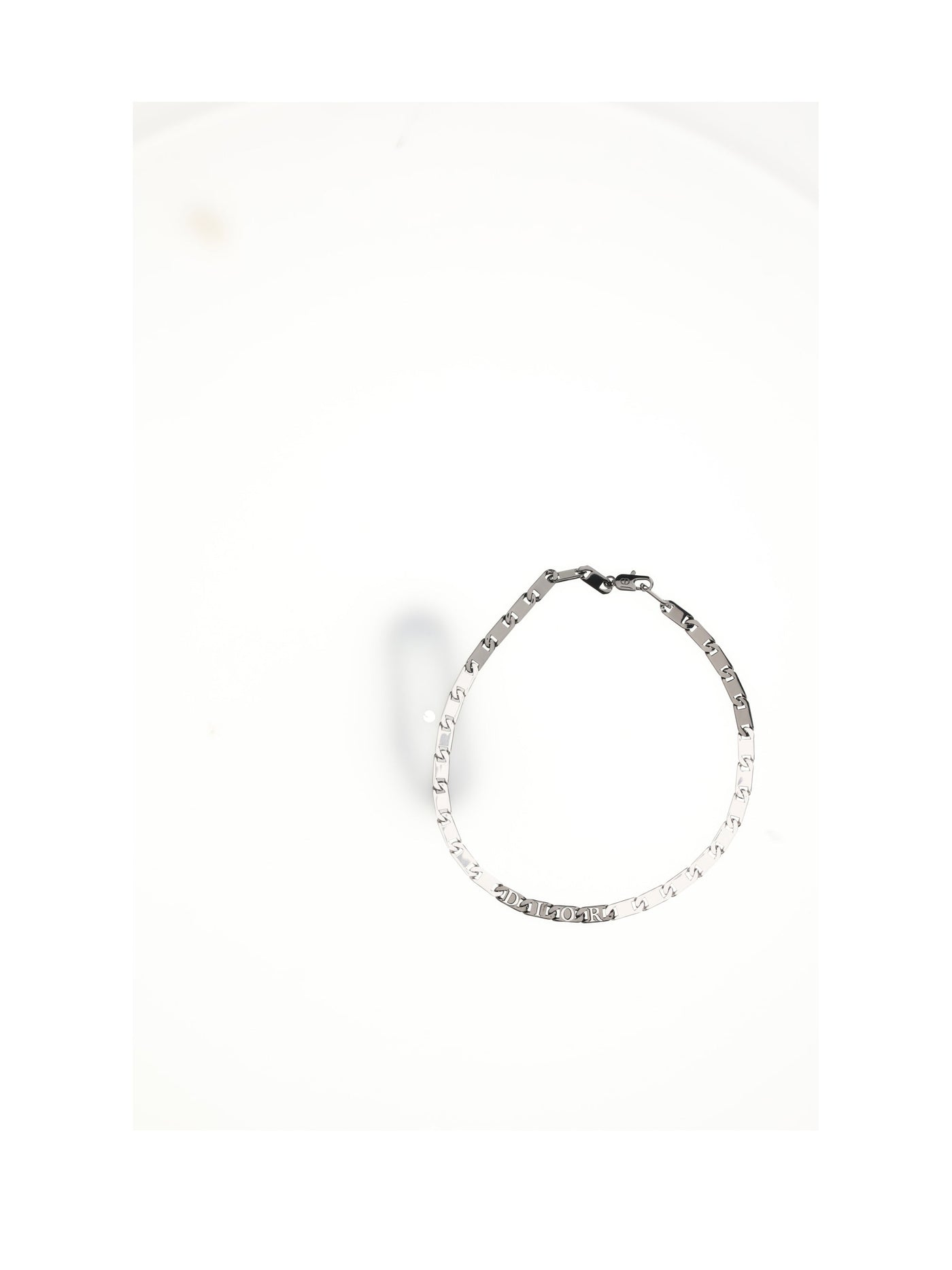 Dior Palladium Brass Necklace — Silver Necklaces