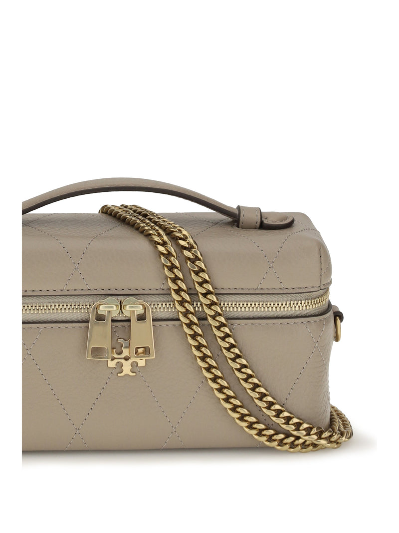 Tory Burch Charlie Wallet — Beige Calf Leather & Purses