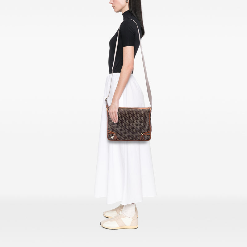 Zucchino Canvas F Charm Crossbody - Image 6