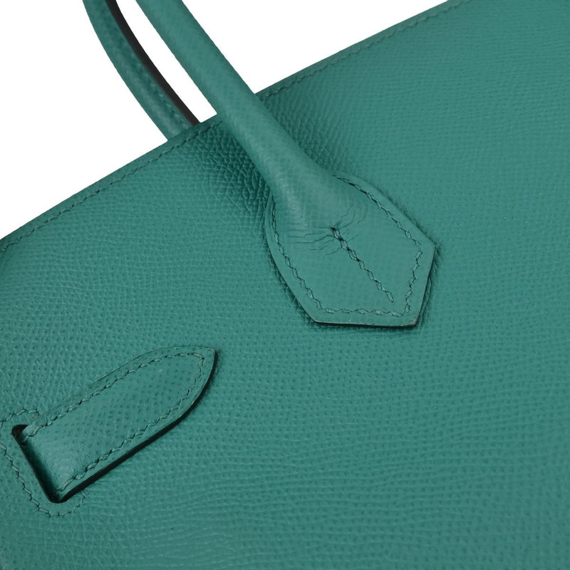Hermes Birkin Green Epsom With Gold Hardware Leather Bag